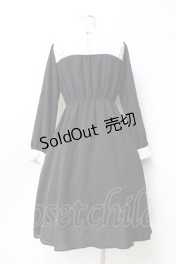 画像2: axes femme POETIQUE / レースクロスシスターワンピース  黒 Y-25-09-29-138-AX-OP-SZ-ZY