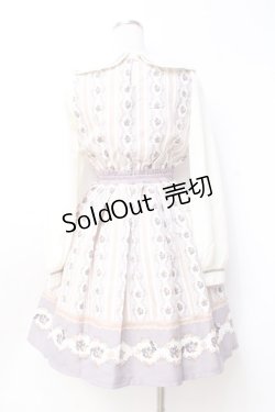 画像2: axes femme POETIQUE / ローズストライプワンピース  生成り Y-25-09-29-139-AX-OP-SZ-ZY