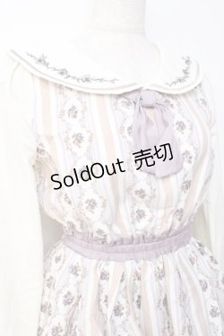 画像3: axes femme POETIQUE / ローズストライプワンピース  生成り Y-25-09-29-139-AX-OP-SZ-ZY