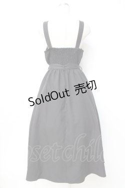 画像2: axes femme / リボンフラワー刺繍ジャンスカ M 黒 Y-25-09-29-141-AX-OP-SZ-ZY