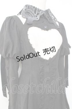 画像4: epetice / ハート型開口ワンピース  黒 Y-25-09-29-145-LO-OP-SZ-ZY