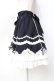 画像2: Angelic Pretty / スカラップドーリィスカート  黒×白 Y-25-09-29-148-AP-SK-SZ-ZY (2)