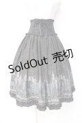 axes femme POETIQUE / ダークメルヘン柄ミディスカート  グリーン Y-25-09-29-150-AX-SK-SZ-ZY