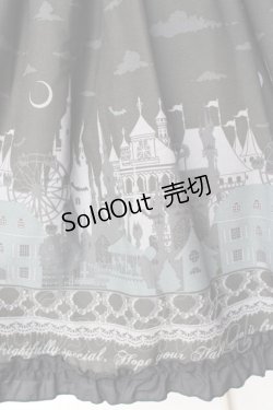 画像4: axes femme POETIQUE / ダークメルヘン柄ミディスカート  グリーン Y-25-09-29-150-AX-SK-SZ-ZY