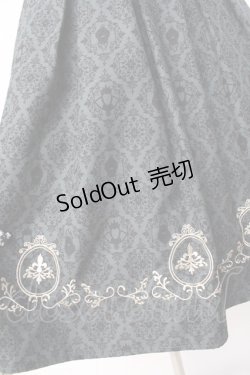 画像3: axes femme / ダークオーナメント柄スカート  グリーン Y-25-09-29-151-AX-SK-SZ-ZI