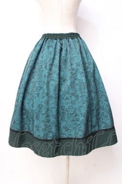 画像2: axes femme POETIQUE / 不思議の国のアリススカート  グリーン Y-25-09-29-153-AX-SK-SZ-ZY