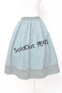 画像2: axes femme POETIQUE / 不思議の国のアリススカート  グリーン Y-25-09-29-153-AX-SK-SZ-ZY