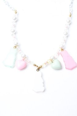 画像2: Angelic Pretty / Gummy Bunnyネックレス  白 Y-25-09-29-002-AP-AC-SZ-ZY