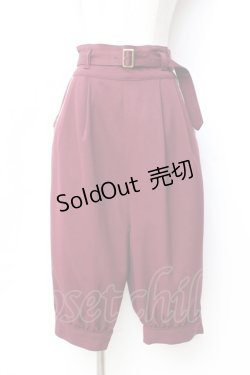 画像1: axes femme / カボチャハーフパンツ  ワイン Y-25-09-29-155-AX-PA-SZ-ZY