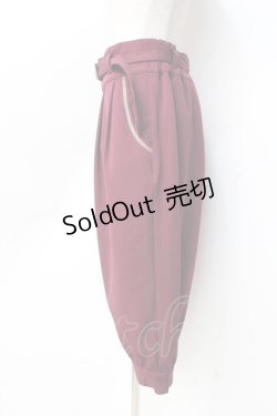 画像2: axes femme / カボチャハーフパンツ  ワイン Y-25-09-29-155-AX-PA-SZ-ZY