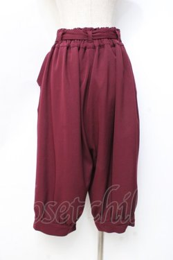 画像3: axes femme / カボチャハーフパンツ  ワイン Y-25-09-29-155-AX-PA-SZ-ZY