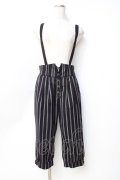 axes femme POETIQUE / サス付きハーフパンツ  黒 Y-25-09-29-156-AX-PA-SZ-ZY