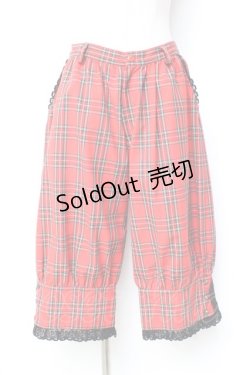 画像1: ALICE and the PIRATES / タータンチェック ハーフパンツ  赤 Y-25-09-29-159-PA-PA-SZ-ZY