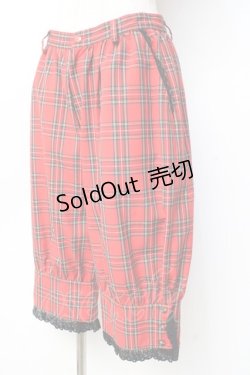 画像3: ALICE and the PIRATES / タータンチェック ハーフパンツ  赤 Y-25-09-29-159-PA-PA-SZ-ZY