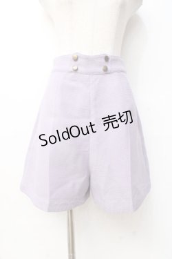 画像1: F i.n.t / ツイード風ダブル釦ショートパンツ F ラベンダー Y-25-09-29-163-CA-PA-SZ-ZY