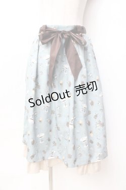 画像1: axes femme / メルティショコラ柄スカート F ミント Y-25-09-29-164-AX-SK-SZ-ZY