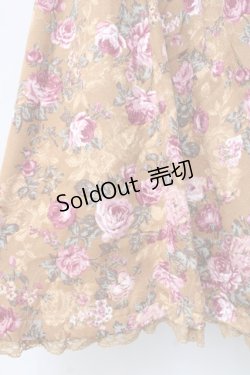 画像3: axes femme / 花柄JQ風プリントスカート  ブラウン Y-25-09-29-167-AX-SK-SZ-ZY