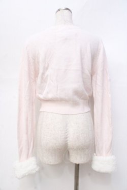画像2: LIZ LISA / 袖ファー付き刺繍カーディガン 0 ピンク Y-25-09-29-168-LO-TO-SZ-ZY