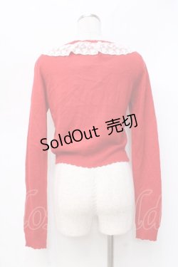 画像2: LIZ LISA / ギンガムチェックリボンカーディガン 0 アカ Y-25-09-29-169-LO-TO-SZ-ZI