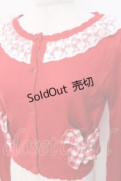 画像3: LIZ LISA / ギンガムチェックリボンカーディガン 0 アカ Y-25-09-29-169-LO-TO-SZ-ZI