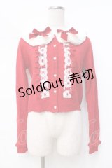 LIZ LISA / 襟付ファーカーディガン 0 アカ Y-25-09-29-170-LO-TO-SZ-ZY