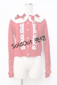 LIZ LISA / 襟付ファーカーディガン 0 アカ Y-25-09-29-170-LO-TO-SZ-ZY