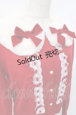 画像4: LIZ LISA / 襟付ファーカーディガン 0 アカ Y-25-09-29-170-LO-TO-SZ-ZY