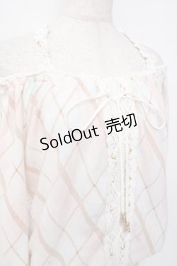 画像3: LIZ LISA / アーガイルチェック柄オフショルトップス 0 オフ×ピンク Y-25-09-29-171-LO-TO-SZ-ZY