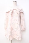 LIZ LISA / BIG襟リボン花柄ワンピース 0 ピンク Y-25-09-29-174-LO-OP-SZ-ZY