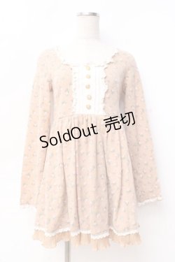 画像1: LIZ LISA / 花柄起毛ワンピース 0 ブラウン Y-25-09-29-179-LO-OP-SZ-ZI