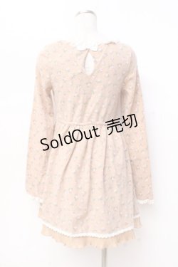 画像2: LIZ LISA / 花柄起毛ワンピース 0 ブラウン Y-25-09-29-179-LO-OP-SZ-ZI