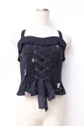 LIZ LISA / 小花刺繍ビスチェ 0 紺 Y-25-09-29-180-LO-TO-SZ-ZY
