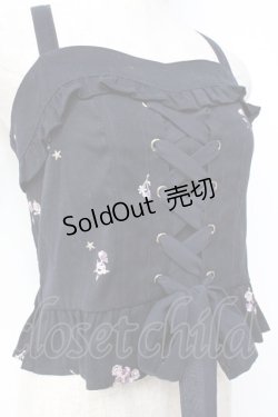 画像3: LIZ LISA / 小花刺繍ビスチェ 0 紺 Y-25-09-29-180-LO-TO-SZ-ZI