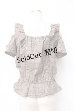 画像3: LIZ LISA / チェック肩あきペプラムトップス 0 カーキブラウン Y-25-09-29-181-LO-TO-SZ-ZI