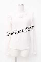 LIZ LISA / ポンポン付リブトップス 0 ピンク Y-25-09-29-182-LO-TO-SZ-ZI