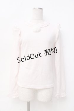 画像1: LIZ LISA / ポンポン付リブトップス 0 ピンク Y-25-09-29-182-LO-TO-SZ-ZI