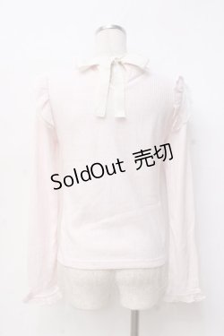 画像2: LIZ LISA / ポンポン付リブトップス 0 ピンク Y-25-09-29-182-LO-TO-SZ-ZI