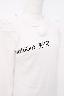 画像3: LIZ LISA / ポンポン付リブトップス 0 ピンク Y-25-09-29-182-LO-TO-SZ-ZI