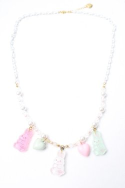 画像3: Angelic Pretty / Gummy Bunnyネックレス  白 Y-25-09-29-002-AP-AC-SZ-ZY