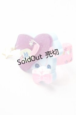 画像1: Angelic Pretty / Little Witchはにかみベアーリング  サックス Y-25-09-29-024-AP-AC-SZ-ZY