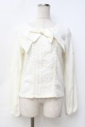 LIZ LISA / お花レース×ドットチュールフェザートップス 0 ホワイト Y-25-09-29-184-LO-TO-SZ-ZY