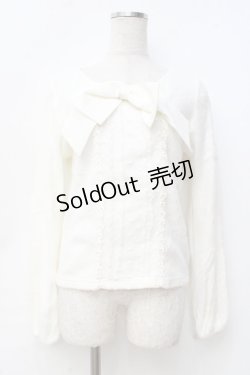 画像1: LIZ LISA / お花レース×ドットチュールフェザートップス 0 ホワイト Y-25-09-29-184-LO-TO-SZ-ZY