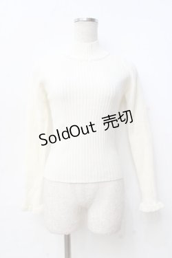 画像1: LIZ LISA / チュールレースハイネックニット 0 アイボリー Y-25-09-29-185-LO-TO-SZ-ZI