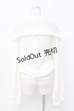 画像2: LIZ LISA / リボン通しフラワーニットトップス 0 オフ白 Y-25-09-29-186-LO-TO-SZ-ZI