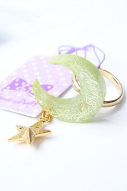画像1: Angelic Pretty / Nighty Moonリング  イエロー Y-25-09-29-025-AP-AC-SZ-ZY