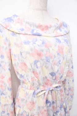 画像3: LIZ LISA / 水彩花柄ワンピース 0 サックス Y-25-09-29-194-LO-OP-SZ-ZY