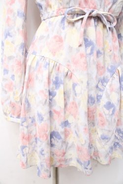 画像4: LIZ LISA / 水彩花柄ワンピース 0 サックス Y-25-09-29-194-LO-OP-SZ-ZY