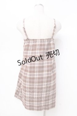 画像2: LIZ LISA / チェック柄キャミワンピース 0 ブラウン Y-25-09-29-198-LO-OP-SZ-ZI
