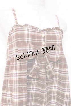 画像3: LIZ LISA / チェック柄キャミワンピース 0 ブラウン Y-25-09-29-198-LO-OP-SZ-ZI