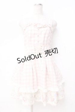 画像1: LIZ LISA / パフュームボトルギンガムチェックジャンスカ 0 ピンク Y-25-09-29-199-LO-OP-SZ-ZI